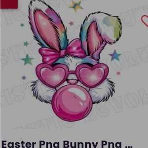 Colorful Bunny Graphic Tee